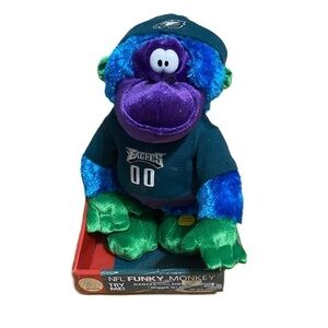 Gemmy Funky Monkey NFL Philadelphia Eagles NEW Dances & Sings Wiggle It